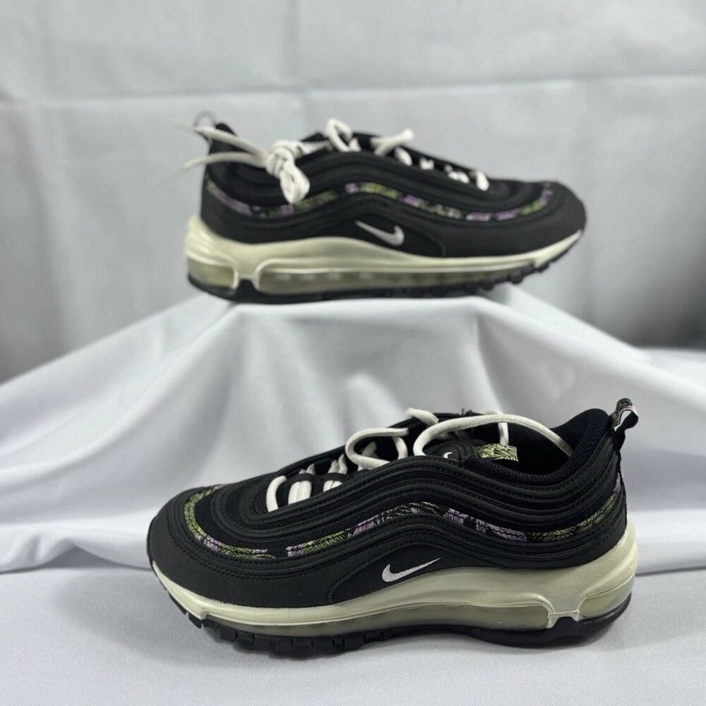 Nike Air Max 97‎ Black Floral Pink FN7104-010 Women’s Size 8.5 Running Shoes